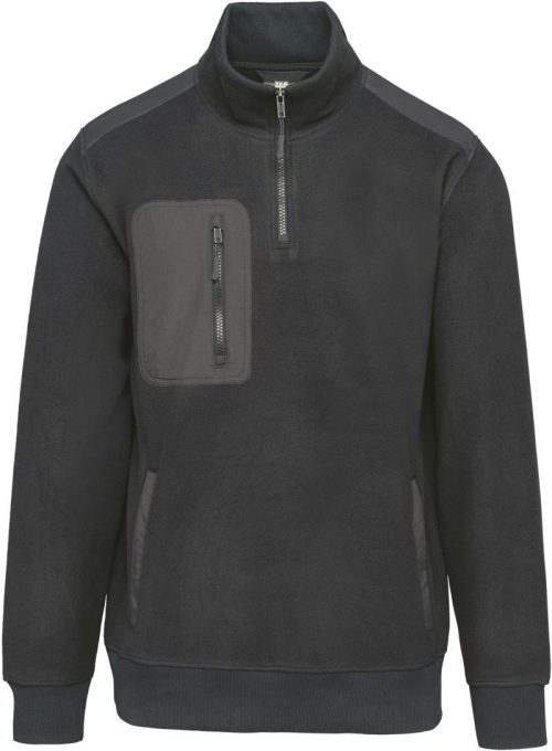 Workwear Fleece mit 1/4 Zip WK 905 – WK in Dark Grey