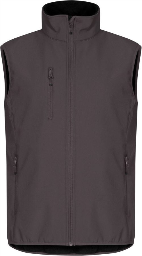 Herren 3-Lagen Softshell Bodywarmer Classic Softshell Vest M – Clique in Dark Grey