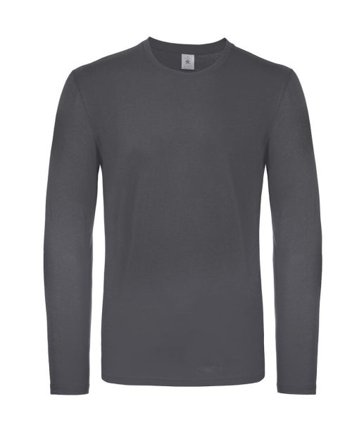 Herren-Langarmshirt #E150 TU05T – B&C in Dark Grey