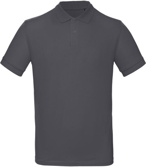 Men's organic polo shirt PM430 – B&C in Dark Grey