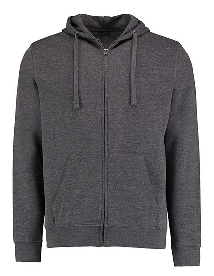 Regular Fit Superwash® 60° Zipped Hoodie – Kustom Kit in Dark Grey Marl