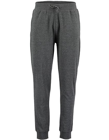 Slim Fit Sweat Pant – Kustom Kit in Dark Grey Marl