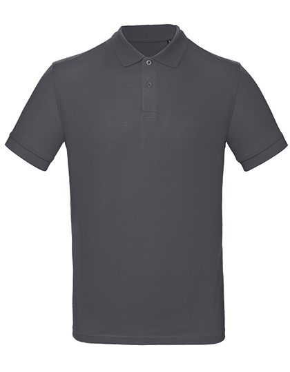 Inspire Polo /Men_° – B&C BE INSPIRED in Dark Grey (Solid)