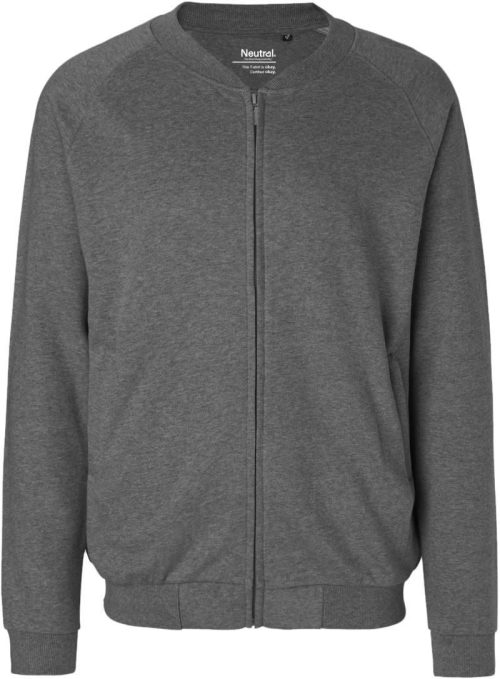 Unisex Bio Sweatjacke O 73501 – Neutral in Dark Heather