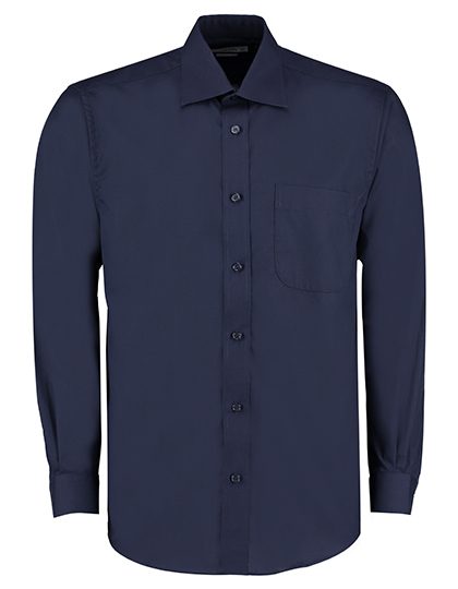 Men´s Classic Fit Business Shirt Long Sleeve – Kustom Kit in Dark Navy