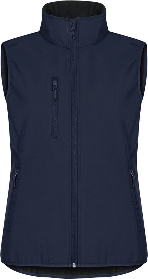 Damen 3-Lagen Softshell Bodywarmer Classic Softshell Vest W – Clique in Dark Navy