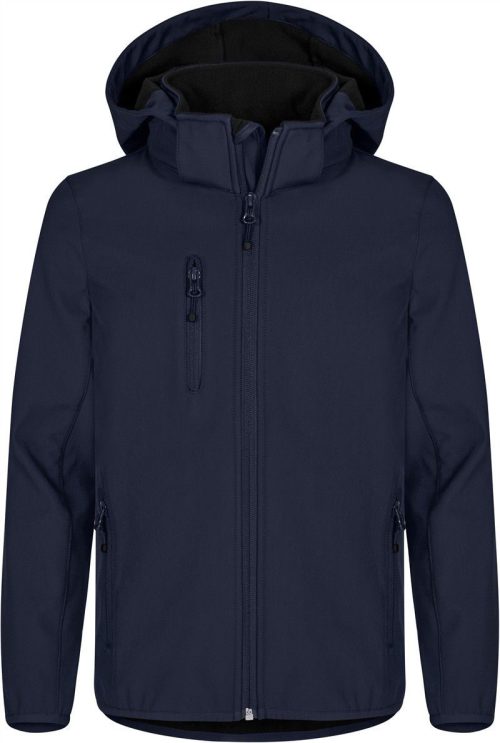 Kinder 3-Lagen Kapuzen Softshell Jacke Classic Softshell Jkt Jr – Clique in Dark Navy