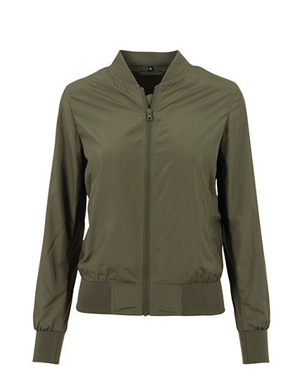Damen Bomber Jacke BY 044 – Build your Brand in Dark Olive