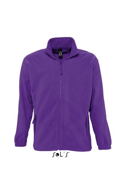 Sol's North Men - Zipped Fleece Jacket – SOL'S in Dark Purple