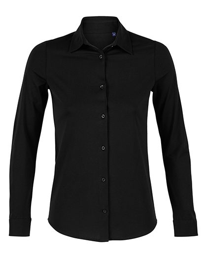 Women´s Mercerised Shirt Balthazar – NEOBLU in Deep Black