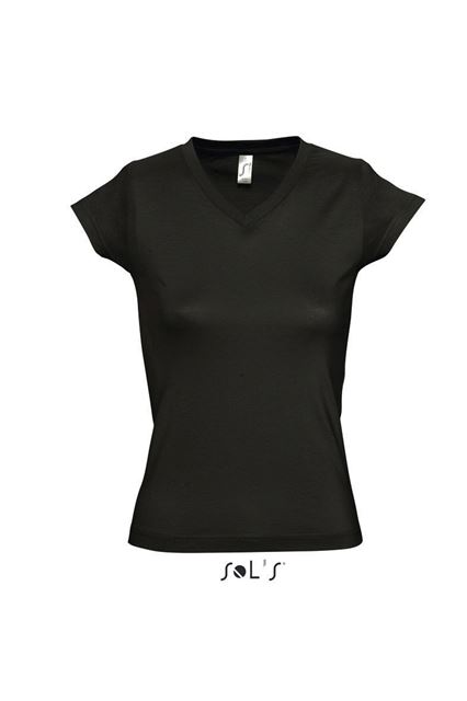Sol's Moon - Women’s V-Neck T-Shirt – SOL'S in Deep Black