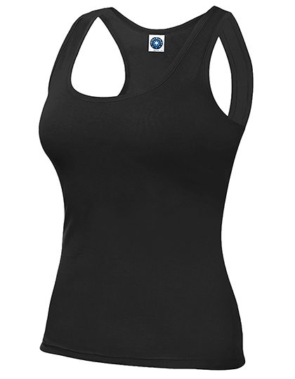 Racer Back Vest – Starworld in Deep Black