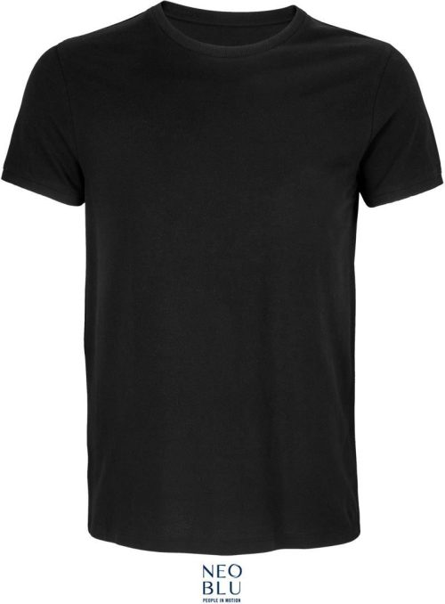 Unisex Piqué T-Shirt Loris – NEOBLU in Deep Black