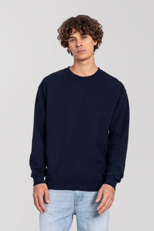 Sweater Iconic 250 Set-In Sweat – Fruit of the Loom in Deep Navy