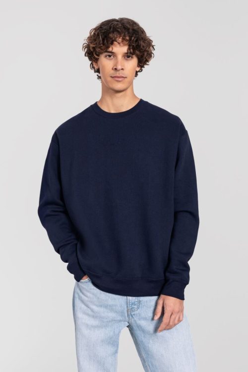 Schwerer Sweater Iconic Premium Set-In Sweat – Fruit of the Loom in Deep Navy