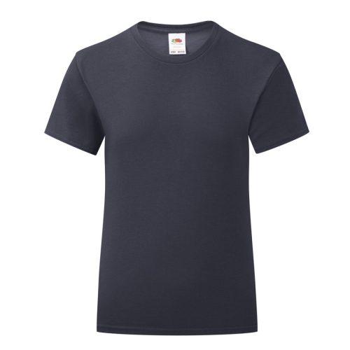 Mädchen-T-Shirt Iconic 150 T 61-025-0 – Fruit of the Loom in Deep Navy