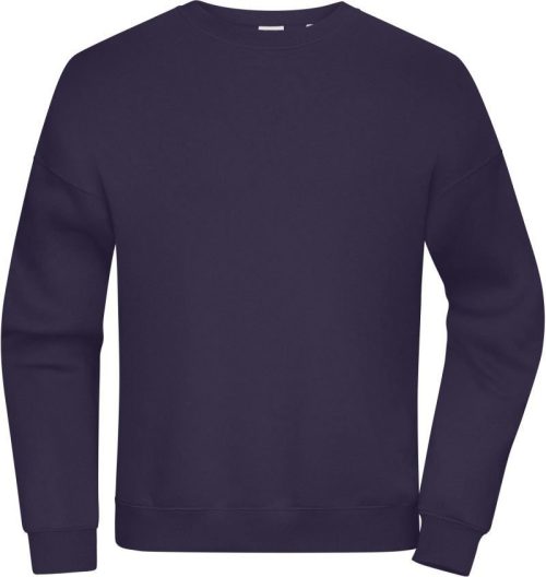 Schwerer Oversize Unisex Sweater 8042 – Daiber in Deep Purple