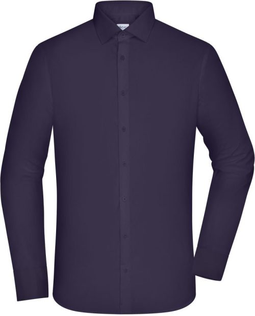 Popeline Slim Fit Hemd langarm JN 1372 – Daiber in Deep Purple