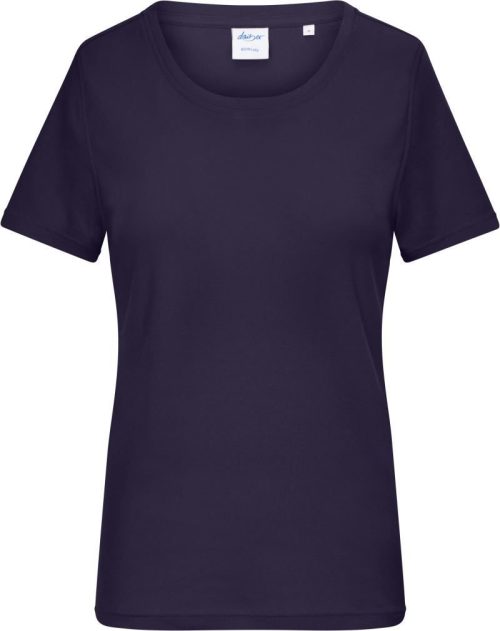Damen Bio Feinripp T-Shirt 8039 – Daiber in Deep Purple