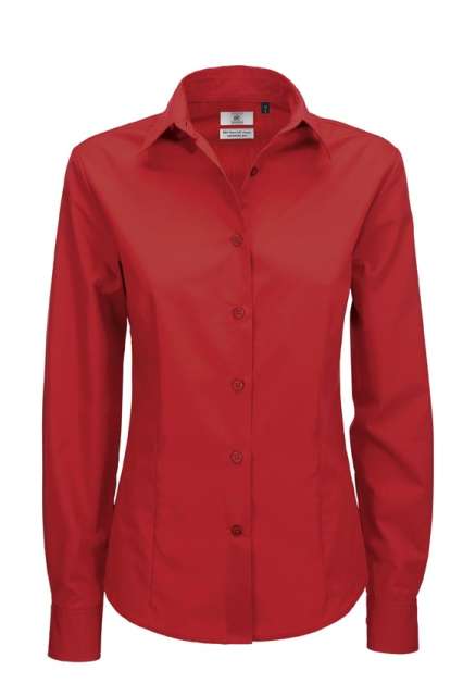 B&c Smart Lsl /Women – B&C in Deep Red