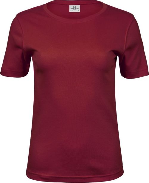 Damen Interlock T-Shirt TJ 580 – Tee Jays in Deep Red