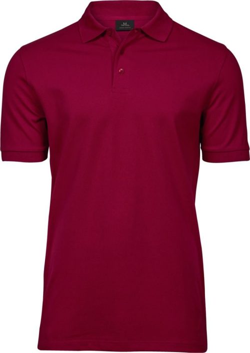Schweres Herren Luxus Stretch Piqué Polo TJ 1405 – Tee Jays in Deep Red