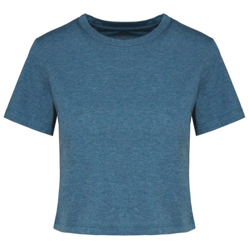 Triblend-Crop Top für Damen PA4022 – Proact in Duck Blue Heather