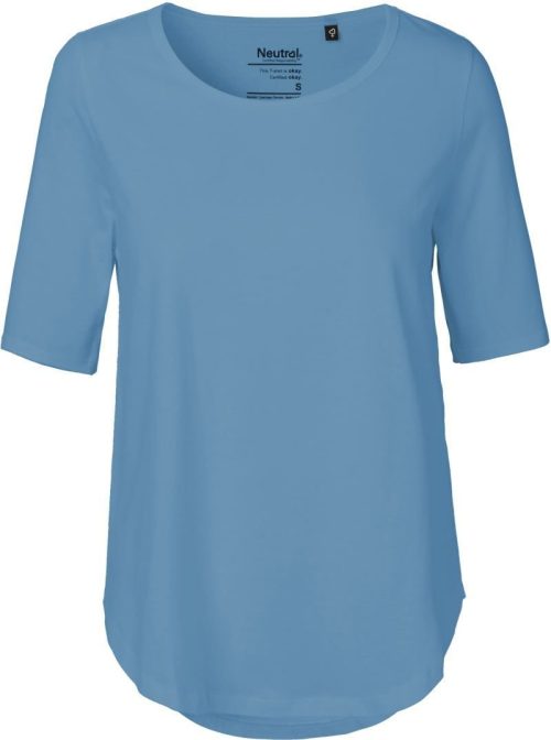 Damen T-Shirt "Loose Fit" O 81004 – Neutral in Dusty Indigo