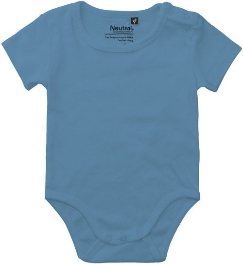 Baby Body kurzarm O 11030 – Neutral in Dusty Indigo