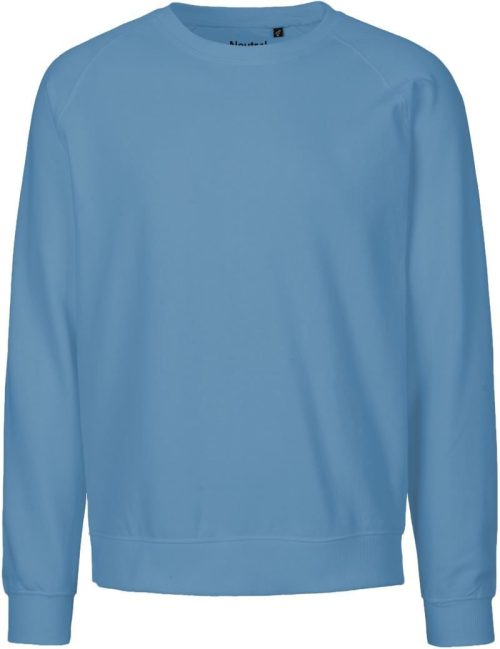 Unisex Bio Raglan Sweater O 63001 – Neutral in Dusty Indigo