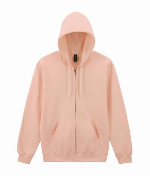 Softstyle™ Midweight Fleece Adult Full Zip Hooded Sweatshirt – Gildan in Dusty Rose