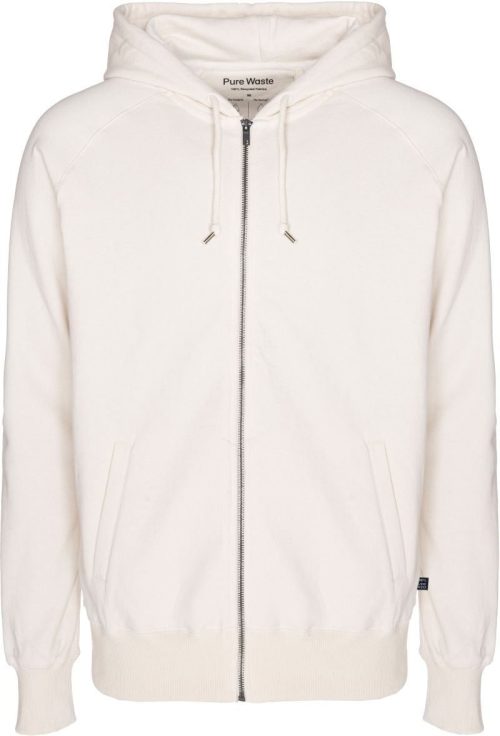 Unisex Kapuzen Sweatjacke HJUB – Pure Waste in Ecru