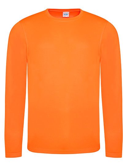 Long Sleeve Cool T – Just Cool in Electric Orange