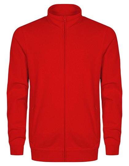 Men´s Sweatjacket – EXCD by Promodoro in Fire Red