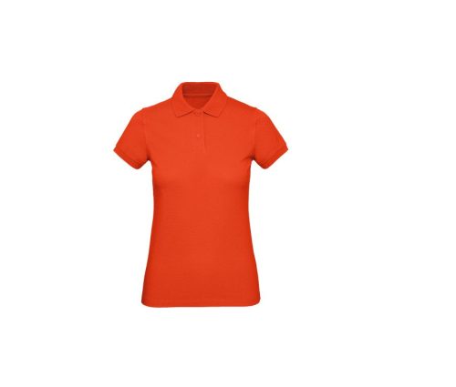 Ladies' organic polo shirt PW440 – B&C in Fire Red