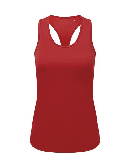 Women´s Recycled Performance Slim Racer Back Vest – TriDri® in Fire Red