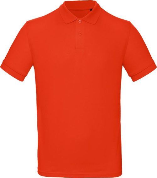 Herren Bio Piqué Polo Inspire Polo /men_° – B&C in Fire Red