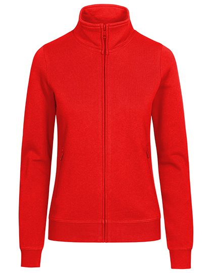 Women´s Sweatjacket – EXCD by Promodoro in Fire Red