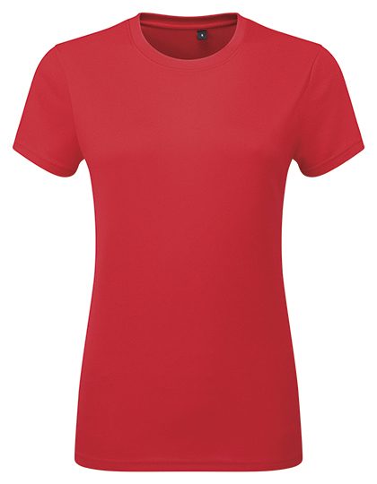 Women’s TriDri® Ion-Charge recycled textured tee – TriDri® in Fire Red