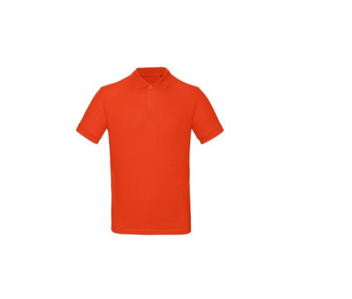 Men's organic polo shirt PM430 – B&C in Fire Red
