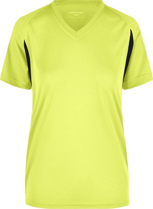 Damen Lauf Shirt JN 316 – Daiber in Fluo Yellow/Black