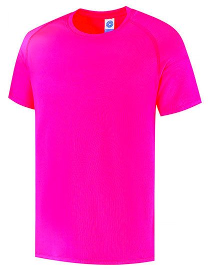 Men´s Sport T-Shirt – Starworld in Fluorescent Fuchsia