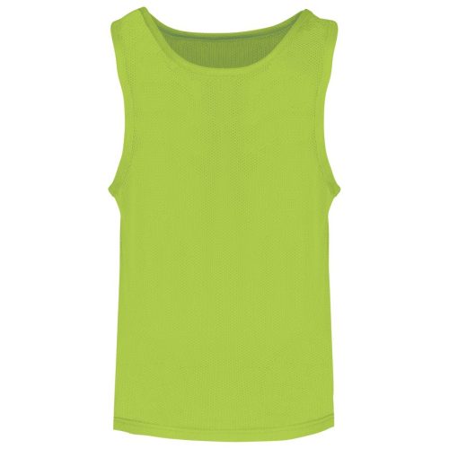 Leibchen aus leichtem Netzstoff für Kinder PA047 – Proact in Fluorescent Green