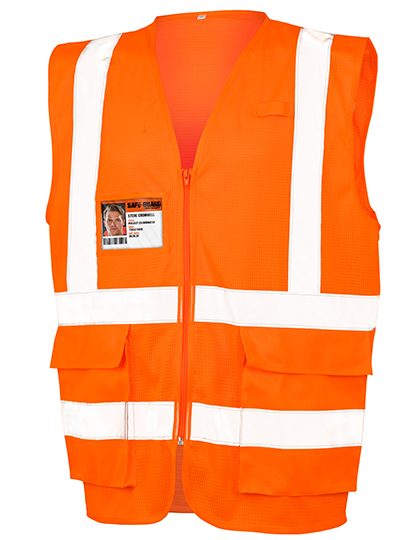 Executive Cool Mesh Safety Vest – Result SafeGuard in Fluorescent Orange