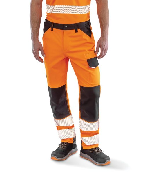 Sicherheitshose Safe-Guard mit Recyclingmaterial R517X – Result in Fluorescent Orange