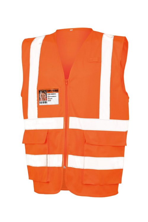 Sicherheitsweste aus Strick R479X – Result in Fluorescent Orange