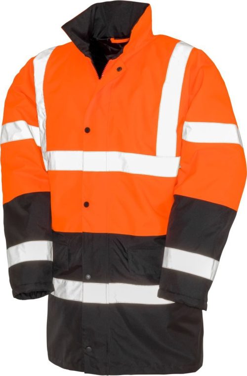 Sicherheits Parka R 452X – Result in Fluorescent Orange/Black