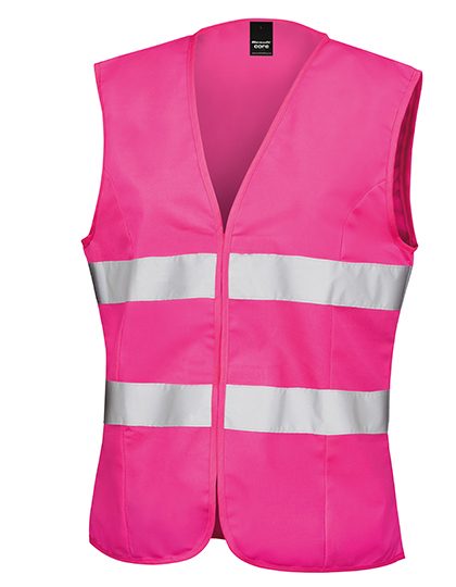 Women´s Enhanced Visibility Fitted Tabard – Result SafeGuard in Fluorescent Pink