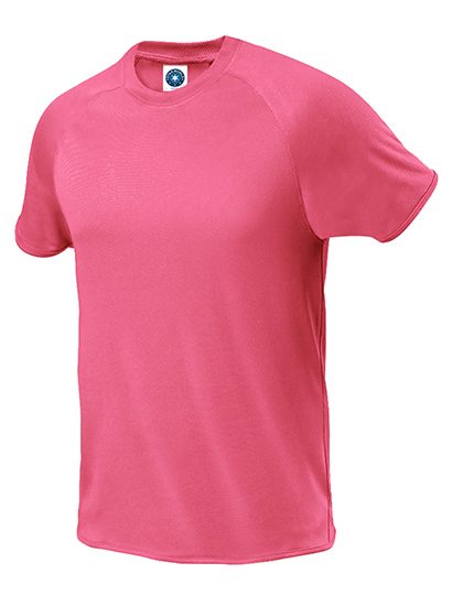 Men´s Sport T-Shirt – Starworld in Fluorescent Pink