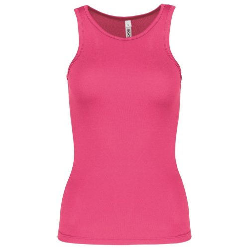 Damen Basic Sport Funktionsshirt ärmellos PA442 – Proact in Fluorescent  Pink